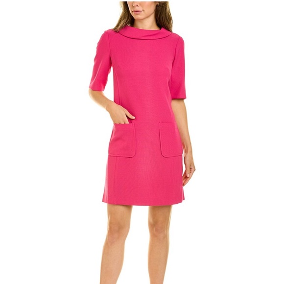 Trina Turk Dresses & Skirts - Trina Turk Maleko Pink shift dress with front pockets size 8